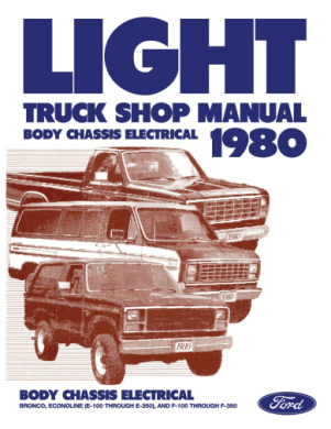 Ford PickUp Servicemanualer 1980-1989
