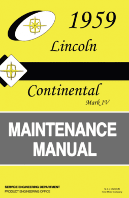 Lincoln Servicemanualer 1930-1959
