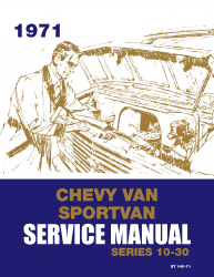 1971 Chevrolet Van Sportvan Service Manual