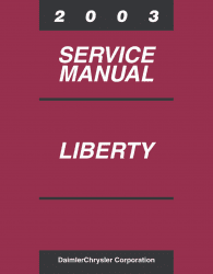 2003 Jeep Liberty Service Manual Service och reparationshandbok