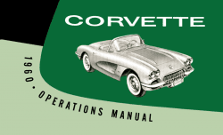 1960 Corvette Instruktionsbok