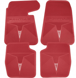 Golvmattor 4 st Pontiac i gummi 1964-70