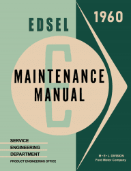 1960 Edsel Shop Manual