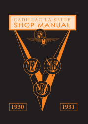 1930-1931 Cadillac LaSalle Shop Manual