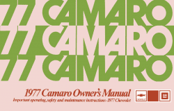1977 Chevrolet Camaro Owner's Manual