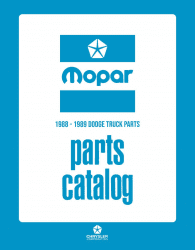 1988 - 1989 Dodge LD Truck, Ramcharger & Van Parts Catalog