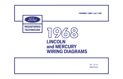 1968 Lincoln & Mercury Wiring Diagrams Manual