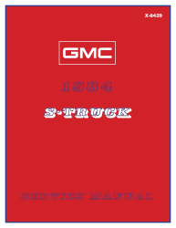 1984 GMC S15 Truck & Jimmy Service Manual