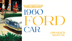 1960 Ford Car Owner's Manual Instruktionsbok i färg.