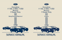 1992 Ford F-150 - F-350 Truck, Econoline, Bronco Shop Manual Set - Engine, Body, Chassis, Electrical