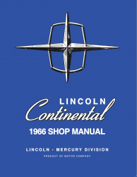 1966 Lincoln Continental Shop Manual