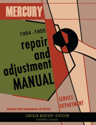 1954 Mercury Repair and Adjustment Manual