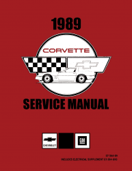 1989 Chevrolet Corvette Service Manual & Electrical Supplement