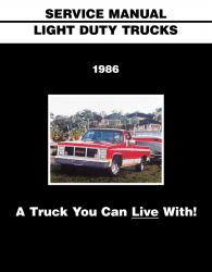 1986 GMC Light Duty Truck Service Manual