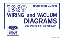 1969 Ford Car, Meteor, Mercury Wiring and Vacuum Diagrams Manual
