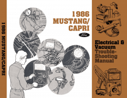 1986 Ford Mustang Capri Electrical Vacuum Troubleshooting Manual