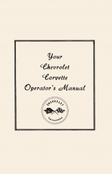 1953 - 1955 Chevrolet Corvette Owner's Manual