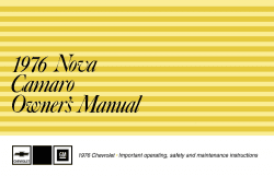 1976 Chevrolet Camaro Owner's Manual