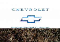 1994 Chevrolet Camaro Owner's Manual
