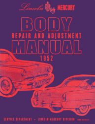 1952 Lincoln Body Shop Manual
