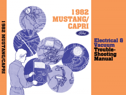 1982 Ford Mustang Capri Electrical Vacuum Troubleshooting Manual