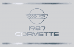 1987 Corvette Instruktionsbok