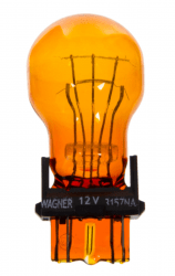 Glödlampa BP3157NA 27/7W Long Life, GT-8, W2.5x16q, L 54mm 2-polig itrycksmodell Orange Säljs parvis.