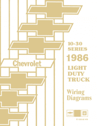 1986 Chevy 10-30 Series LD Truck Wiring Diagrams - 11x26 inch Foldouts
