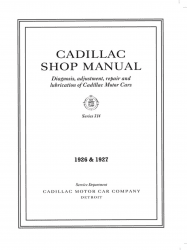 1926-1927 Cadillac Shop Manual