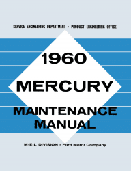 1960 Mercury Maintenance Manual