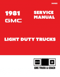 1981 GMC Light Duty Trucks Service Manual
