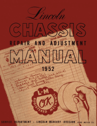1952 Lincoln Chassis Shop Manual