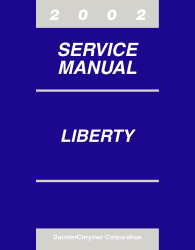 2002 Jeep Liberty Service Manual Service och reparationshandbok