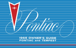 1965 Pontiac Owner's Manual Instruktionsbok i färg