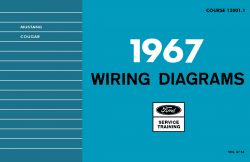 1967 Ford Mustang, Cougar Wiring Diagrams Manual