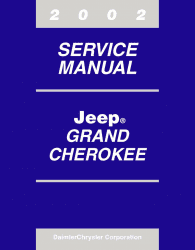 2002 Jeep Grand Cherokee Service Manual Service och reparationshandbok