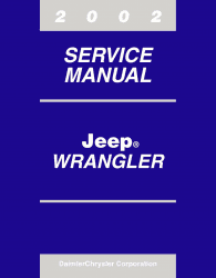2002 Jeep Wrangler Service Manual Service och reparationshandbok