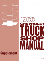 1966 Chevy Truck Shop Manual Supplement to 1963 Chevy Truck Shop Manual