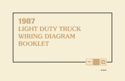 1987 Chevrolet & GMC Light Duty Truck Wiring Diagrams Manual - 11x17 inch COMB Bound