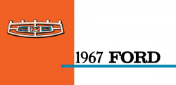 1967 Ford Car Owner's Manual Instruktionsbok i färg.