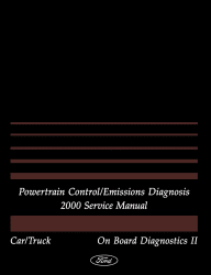 2000 Ford Car & Truck Powertrain Control / Emissions Diagnosis Service Manual - OBD-II