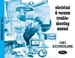 1981 Ford Econoline Van Electrical Vacuum Troubleshooting Manual
