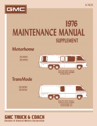 1976 GMC Motorhome Maintenance Manual
