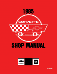 1985 Chevrolet Corvette Shop Manual (Chassis & Body)