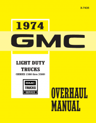1974 GMC Truck 1500-3500 Overhaul Manual