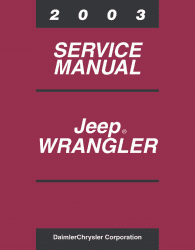 2003 Jeep Wrangler Service Manual Service och reparationshandbok