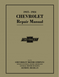 1915 - 1924 Chevrolet FB / 490 Car, Model T Pickup, Truck Shop Manual - 2nd Edition