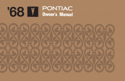 1968 Pontiac Owner's Manual Instruktionsbok i färg