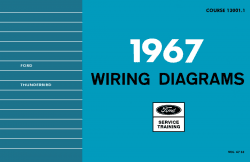1967 Ford Car & Thunderbird Wiring Diagrams Manual