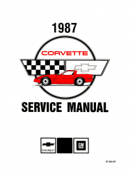 1987 Chevrolet Corvette Service Manual